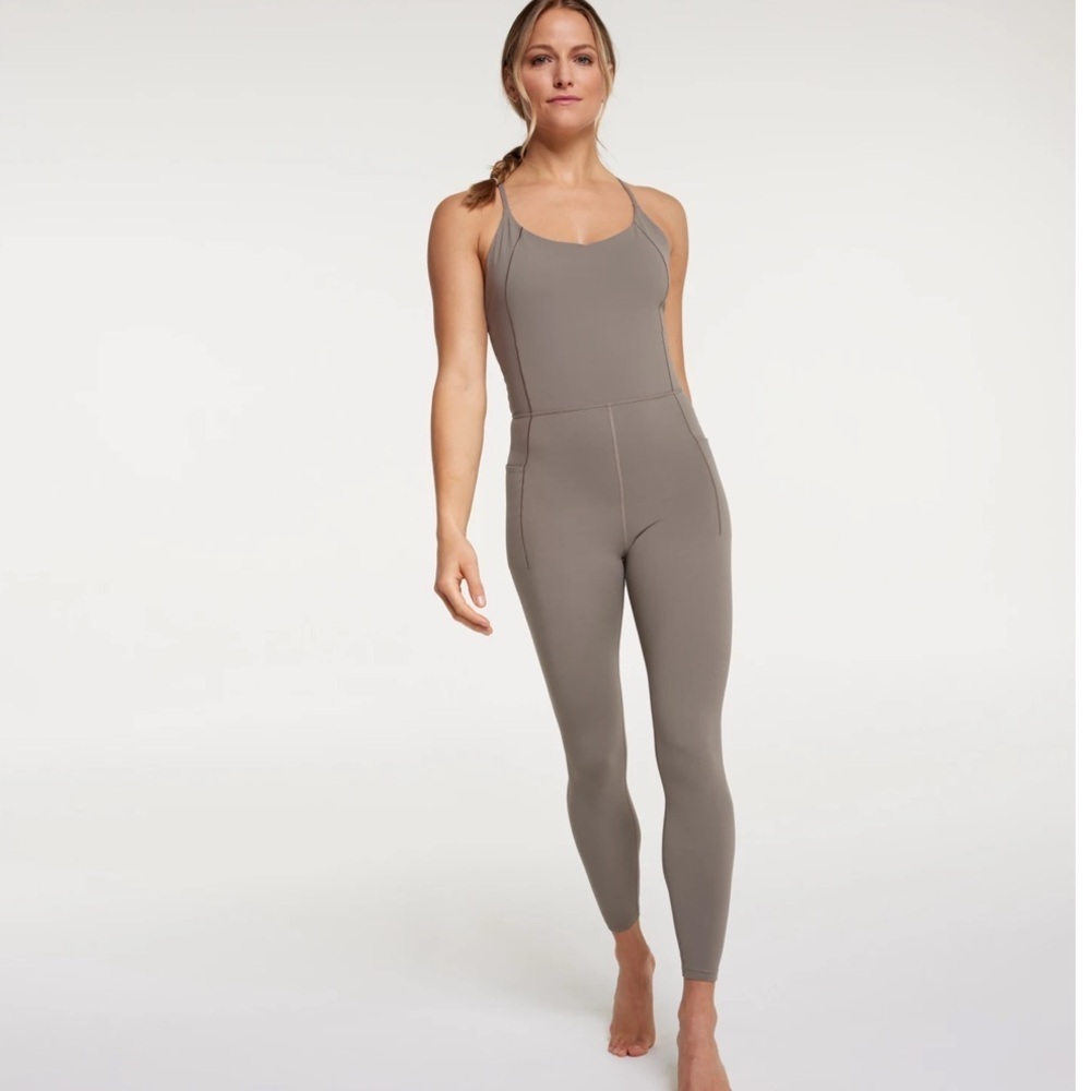 Calia Inspire Long Bodysuit in Gray
